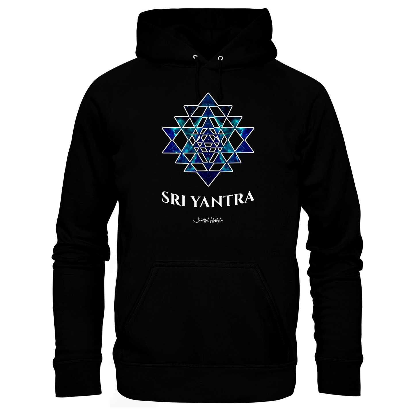 Eco Hoodie | Sri Yantra | Cosmic Blue ☆