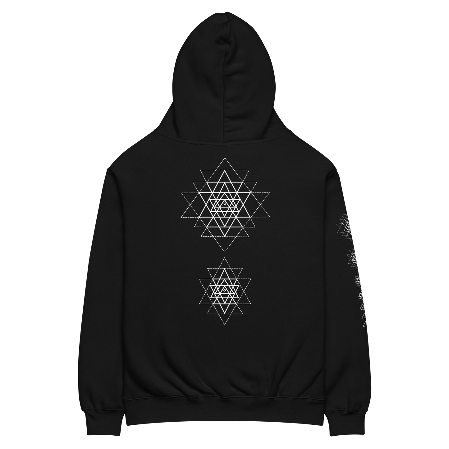 Oversized Cotton Hoodie | Sri Yantra - Cosmic Blue ☆