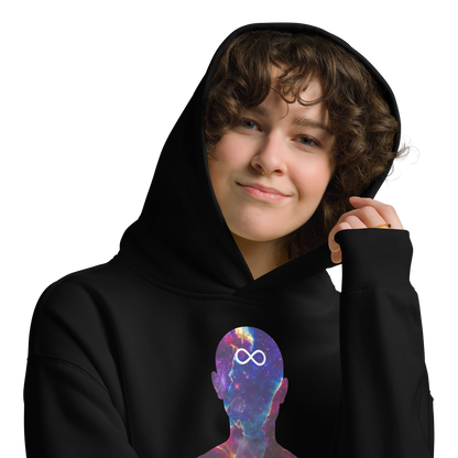 Oversized Cotton Hoodie (Unisex) | Strive for Emotional Integrity - cosmic violett ☆