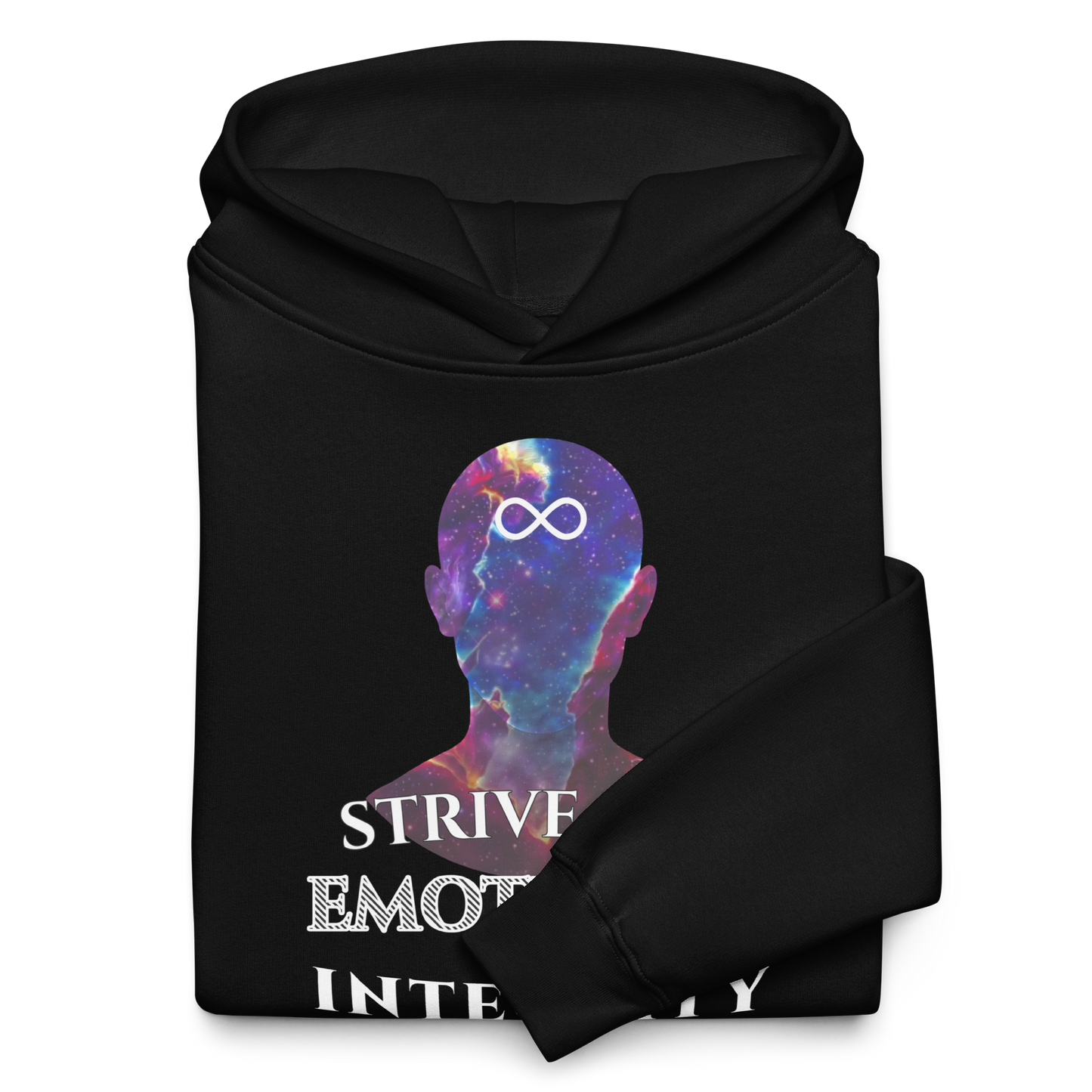 Oversized Cotton Hoodie (Unisex) | Strive for Emotional Integrity - cosmic violett ☆