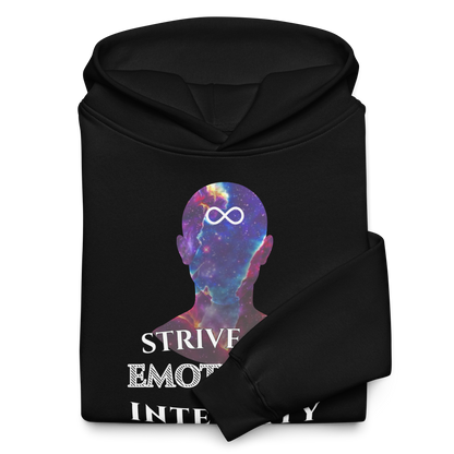 Oversized Cotton Hoodie (Unisex) | Strive for Emotional Integrity - cosmic violett ☆