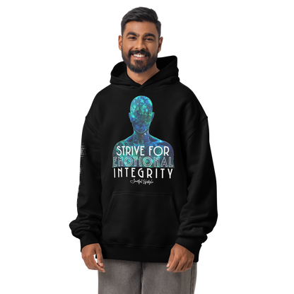 Oversized Cotton Hoodie (Unisex) | Strive for Emotional Integrity ☆