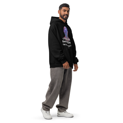 Oversized Cotton Hoodie (Unisex) | Strive for Emotional Integrity - cosmic violett ☆