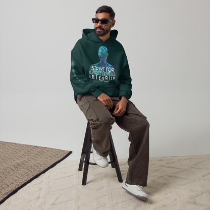 Oversized Cotton Hoodie (Unisex) | Strive for Emotional Integrity ☆