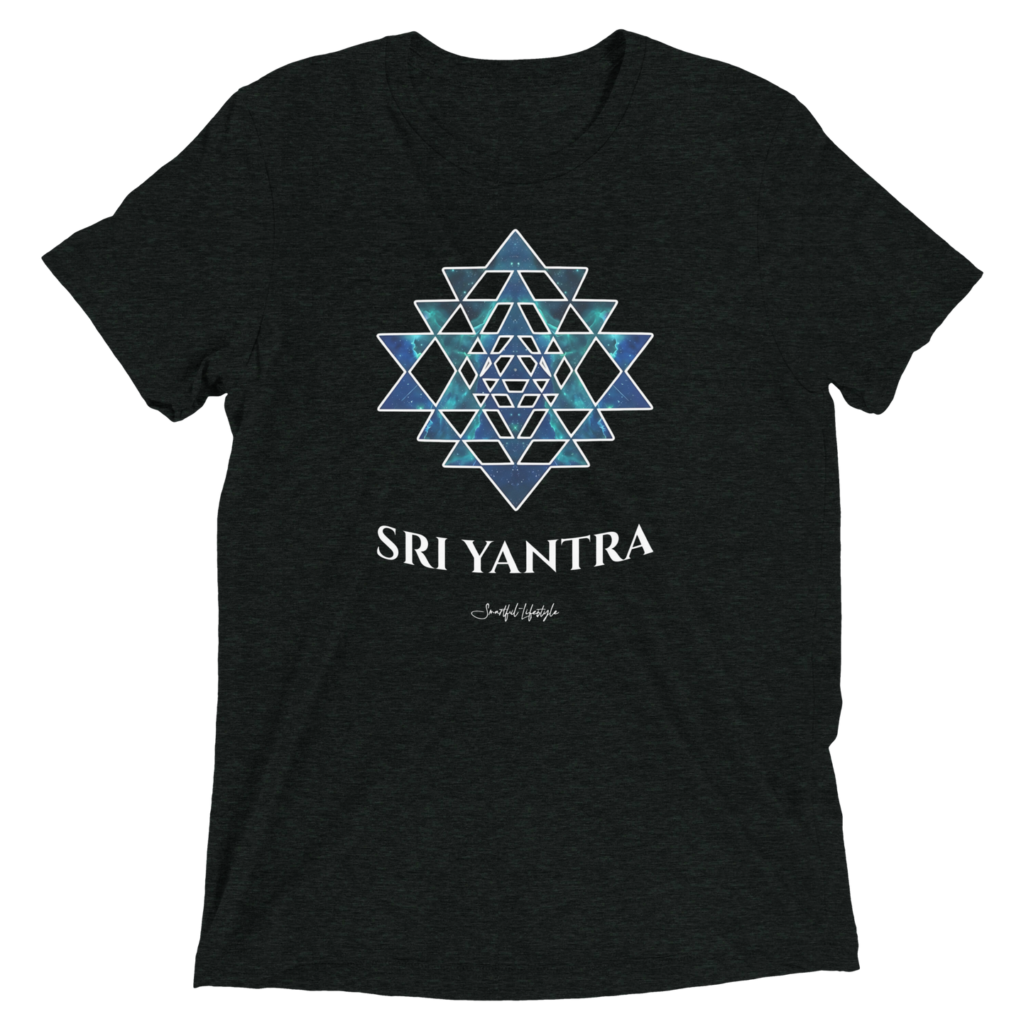 Tri-Blend T-Shirt (Unisex) | Sri Yantra - Cosmic Blue ☆