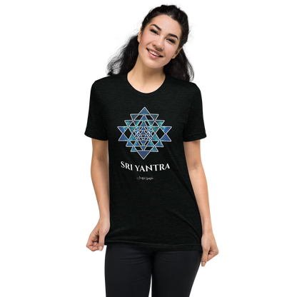 Tri-Blend T-Shirt (Unisex) | Sri Yantra - Cosmic Blue ☆