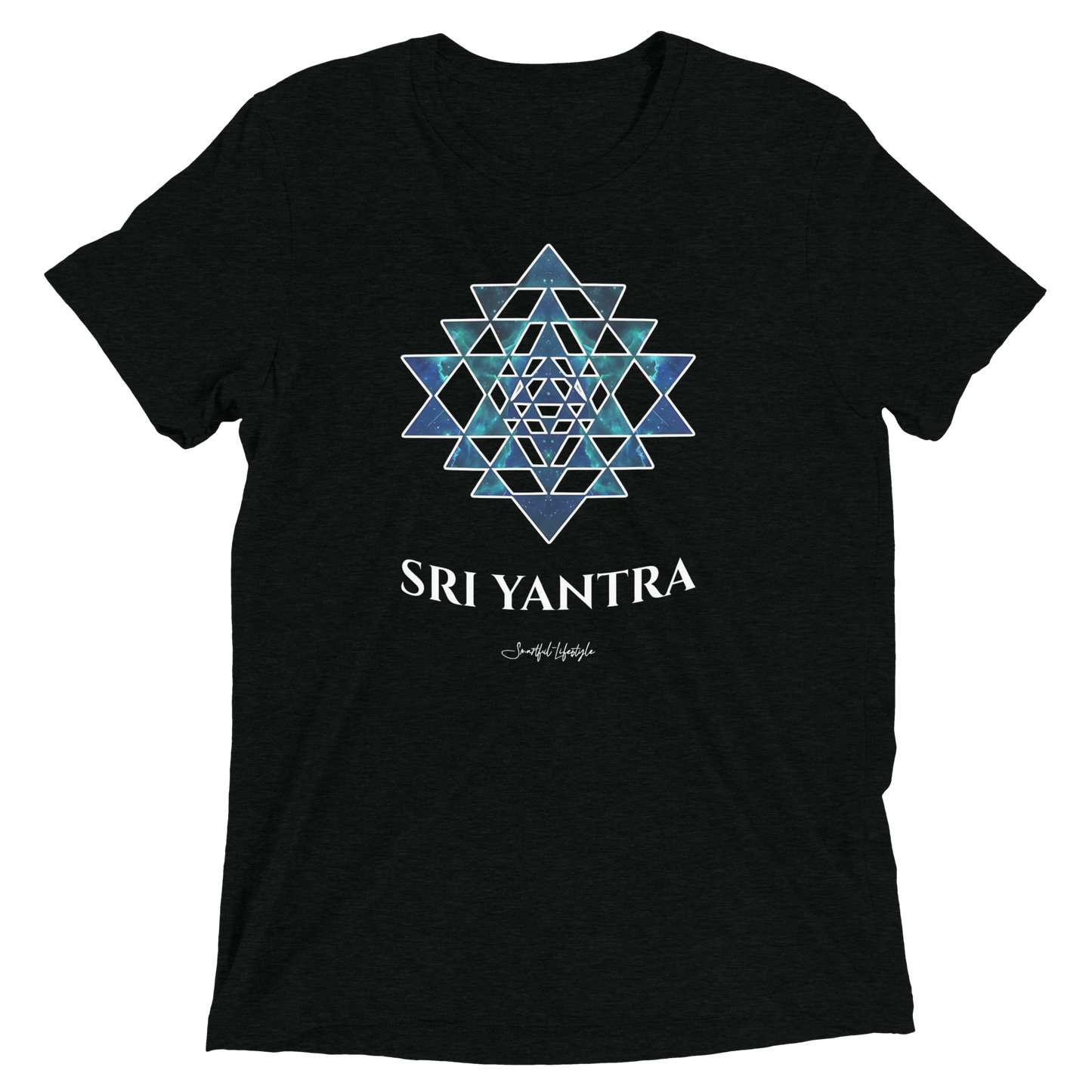 Tri-Blend T-Shirt (Unisex) | Sri Yantra - Cosmic Blue ☆