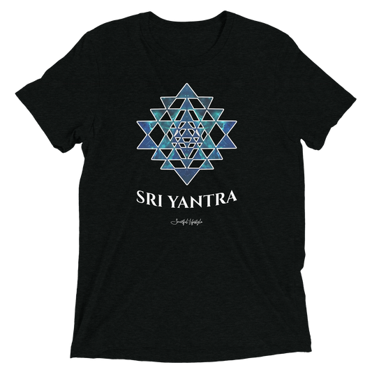 Tri-Blend T-Shirt (Unisex) | Sri Yantra - Cosmic Blue ☆