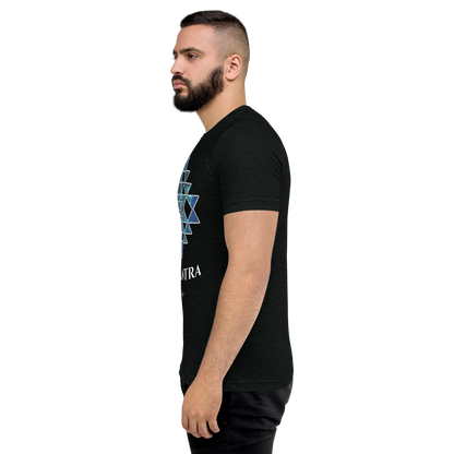 Tri-Blend T-Shirt (Unisex) | Sri Yantra - Cosmic Blue ☆