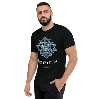 Tri-Blend T-Shirt (Unisex) | Sri Yantra - Cosmic Blue ☆