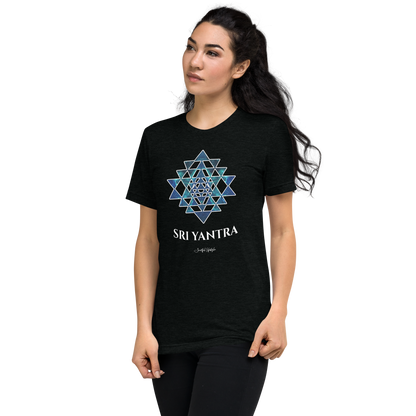 Tri-Blend T-Shirt (Unisex) | Sri Yantra - Cosmic Blue ☆