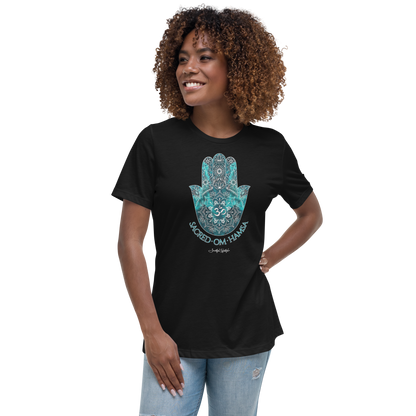 Relax T-Shirt (for Women) | Sacred Om Hamsa
