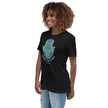 Relax T-Shirt (for Women) | Sacred Om Hamsa