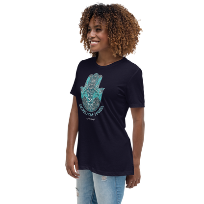 Relax T-Shirt (for Women) | Sacred Om Hamsa